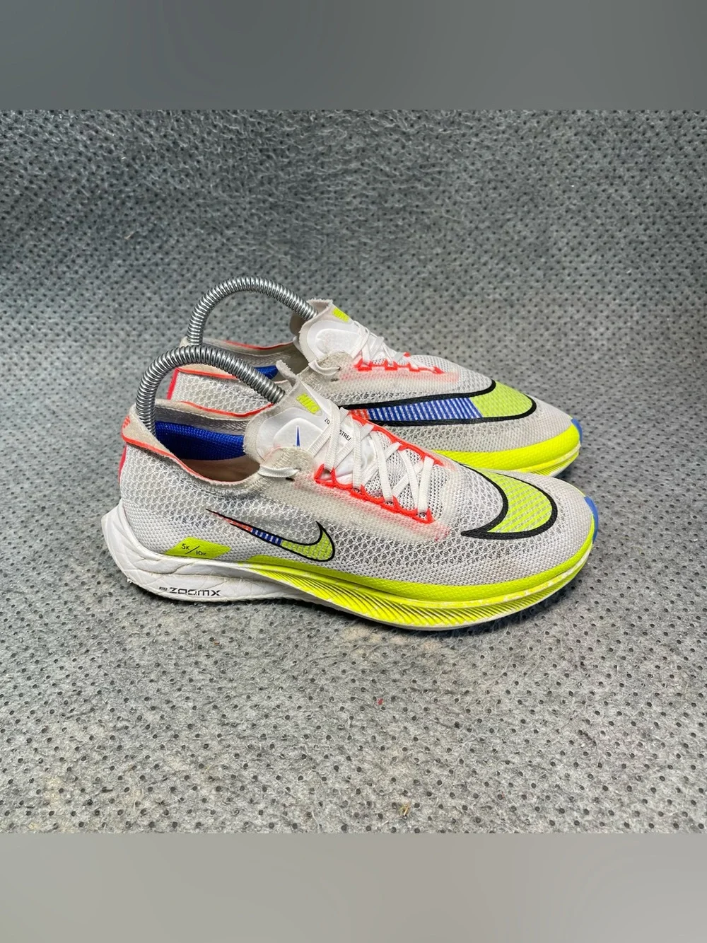 Nike ZoomX Streakfly Premium White Racer Blue Volt Shoes Size 6 Women’s